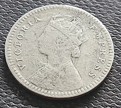 •1878•british India•2 Annas•silver Coin• • $12.32