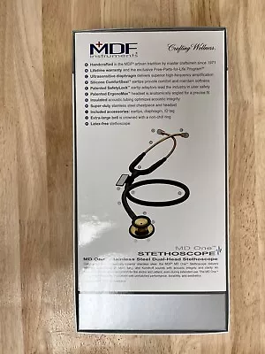 MDF MD One Stainless Steel Stethoscope Adult White Tubing MDF 777 • $40