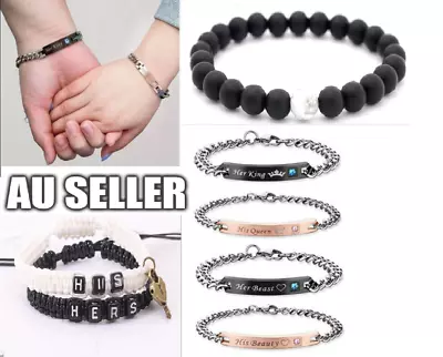 $3.99 • Buy Valentines Gift For Him/Her/Boyfriend Girlfriend,Birthday Couple Lover Bracelet