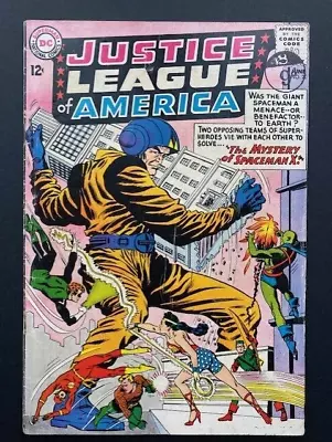 JUSTICE LEAGUE Of AMERICA #20 (DC)  Mystery Of Spaceman X.  Fine- (5.5) 1963! • £24