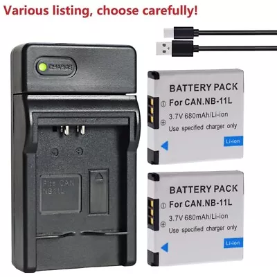 Battery Or Charger For Canon NB-11L NB-11LH IXUS 180 IXUS 185 IXUS 190 240 HS • £8.39