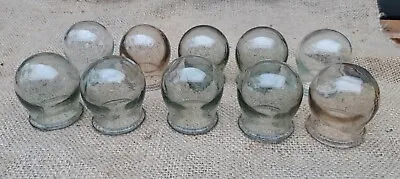 5 ANTIQUE MEDICAL FIRE VACUUM China MASSAGE CUPPING GLASS CUPS USSR • $8