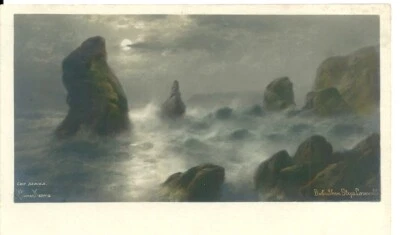 £1 • Buy BEDRUTHAN STEPS CORNWALL CHARLES WORCESTER CHIC SERIES ELMER KEENE C1910s