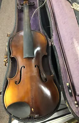 German Vintage 3/4 Size Project Violin AS IS 1930's With Case • $599