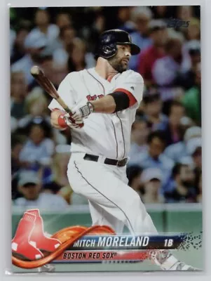 2018 Topps #104 Mitch Moreland Rainbow Foil Boston Red Sox • $1.59