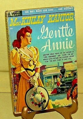 Gentle Annie By Mackinlay Kantor Popular 183 Pb 1942 Marjorie Main Donna Reed. • $13.99