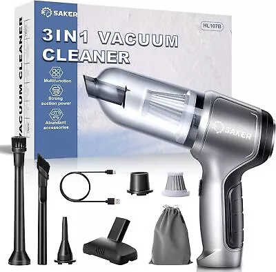 Saker Mini Vacuum Cleaner For Car 3in1 Keyboard Vacuum Cleaner Wireless Handheld • $56.79