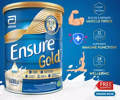 Abbott EnsureGold Complete Nutrition Vanilla Flavored 850g • $99.99