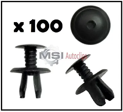 100 X VW Volkswagen T4 T5 Transporter Eurovan Black Van Trim Panel Lining Clips • $16.12