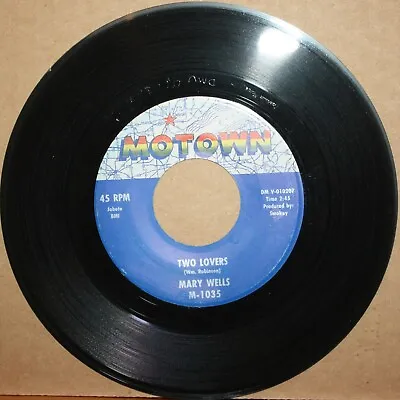 MARY WELLS Two Lovers OPERATOR Northern Soul 45 On MOTOWN 1035 • $10