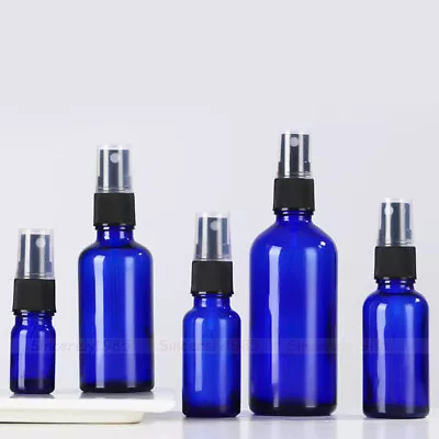 5ml-100ml GLASS Spray Bottle ATOMISER Mist Sprayer Pump Liquid Oils Perfume Mini • £4.40