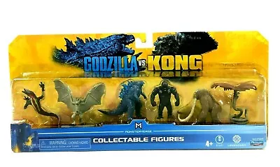 Playmates MonsterVerse Godzilla VS Kong 2  Mini Figure Monster Set 6 Piece Set • $32