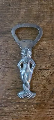 Vintage Mermaid Bottle Opener Just Andersen Denmark Danish Scandinavian Pewter • $34.99