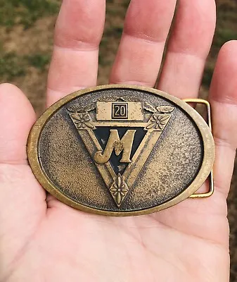 MOORMAN'S Livestock Feed *20 YEAR* EMPLOYEE Agricultural Belt Buckle By Jostens • $18