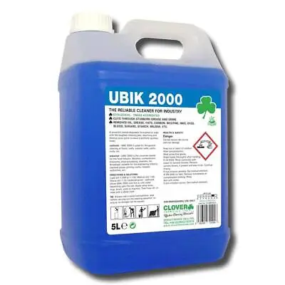 Garage Floor Cleaner Scrubber Drier Dryer Oil Grease Ubik 2000 Concentrate 5Ltr • £17.99