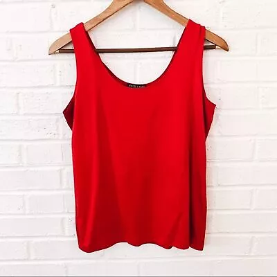 A’nue Ligne Classic Red Tank Top • $20