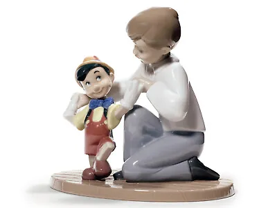 New Nao By Lladro Disney Pinocchio's First Steps #1678 Brand Nib Boy Save$$ F/sh • £173.71