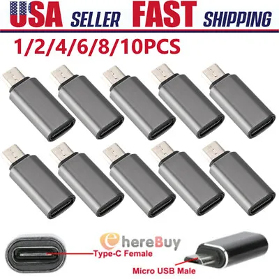 LOT USB 3.0 Type C Female To Micro USB Male Adapter Converter Connector USB-C US • $7.59