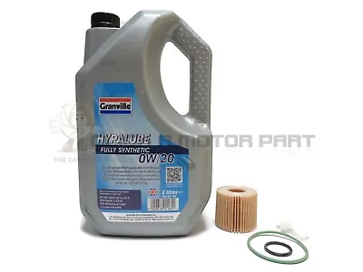 £46.47 • Buy Oil Filter And 5L 0w20 Engine Oil Service Kit For Toyota Prius 1.8 Hybrid 09-14