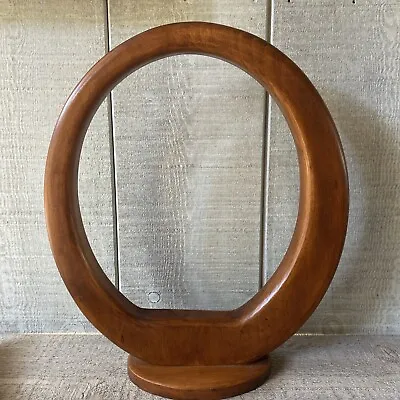 Vintage Mid Century Modern Abstract Teak Wood Sculpture 12” X 14” • $89