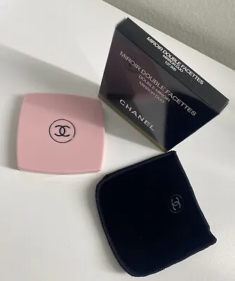 Authentic Chanel Mirror Duo Compact Double Facette Ballerina Pink U.S Seller • $32.99