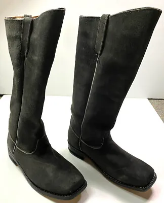 Indian Wars Us Union M1872 Cavalry Horse Riding Black Leather Boots-size 12 • $159.96