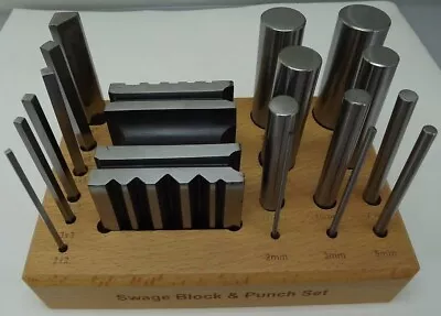 SWAGE-PUNCH Block Set BRAND NEW Jewelers Metalsmiths CARBON STEEL • $159