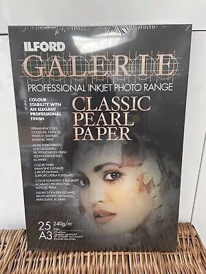 ILFORD Galerie Classic Pearl Paper 250gsm A3 25 Sheets Inkjet Photo Range Sealed • £26.99