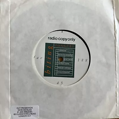 Biting Tongues - Compressor. 7” Vinyl Promo. Factory Records: Fac 188. 1987. • £19.99