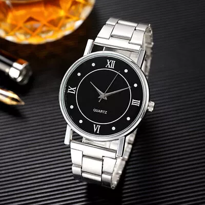 $14.20 • Buy Men's Minimalist Ultra Thin Casual Analog Quartz Watch W/Stainless Steel Strap