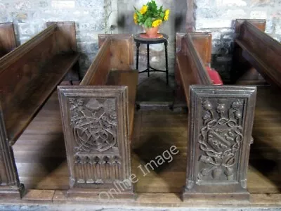 Photo 6x4 Carved Oak Pews In The Church East Quantoxhead  C2010 • $2.49