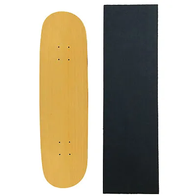 MOOSE Blank SKATEBOARD DECK 7.5 NATURAL Skateboards With Black Diamond Grip • $29.95