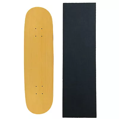 MOOSE Blank SKATEBOARD DECK 8.25 NATURAL Skateboards With Black Diamond Grip • $29.95