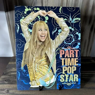 Hannah Montana Miley Cyrus Part Time Pop Star 2-Pocket Folder 3-Ring Portfolio • $7.48