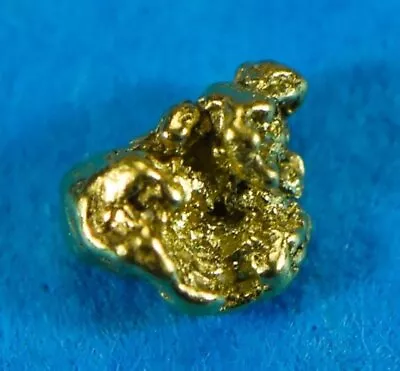 Alaskan-Yukon BC Gold Rush Natural Gold Nugget 0.09 Grams Genuine • $12.01