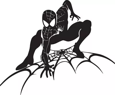 Spider Man Car Vinyl Sticker Disney Wall Home Window Kids Cool Marvel 4x4inch • £3.69