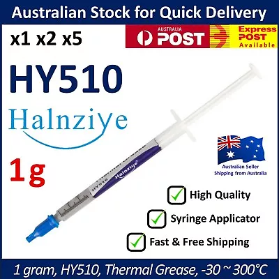 Thermal Paste HY510 1g CPU GPU Heatsink Silicon Grease Compound • $1.85