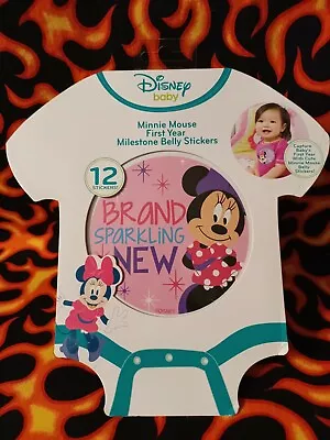 Disney Baby Minnie Mouse Milestone Photo Prop Baby Shower Belly Stickers Girl • $7.99