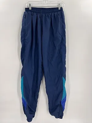 Givenchy Activewear Parachute Pants Navy Zip Ankle Lined Pockets Vintage 80s 90s • $39