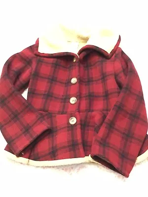 Mack & Co Girls Red Black Flannel Pattern Jacket Coat Sz. 5* • $10