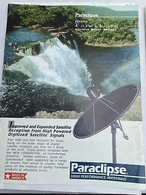 £300 • Buy Paraclipse HYDRO 1.5 M Prime Focus High Performance Satellite Dish LNB Holder 