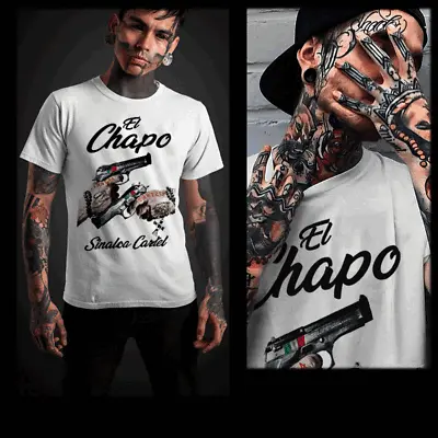 Gangster T-shirt Gangs Coke Mafia Mobster El Chapo Hustle Dope Kingpin Tee • $19.50