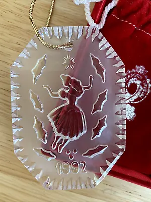 £10.52 • Buy Vintage WATERFORD Crystal 1992 NINE LADIES DANCING Christmas Ornament In Box