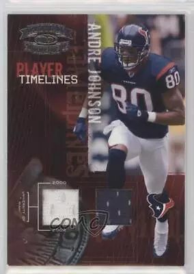 2005 Donruss Throwback Threads Player Timelines Dual Materials Andre Johnson HOF • $14.92