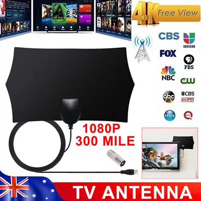 $13.85 • Buy 300Mile Range Antenna TV Digital HD Skywire 4K Antena Digital Indoor HDTV 1080p