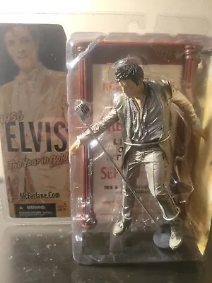 McFarlane - Elvis Presley - 1956 The Year In Gold Sealed - 2005 - Action Figure • $50