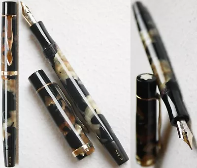 MONTBLANC 122 P Pearl Marble BB Nib NEAR MINT 1930s Fountain Pen. ULTRA Rare. • $4750