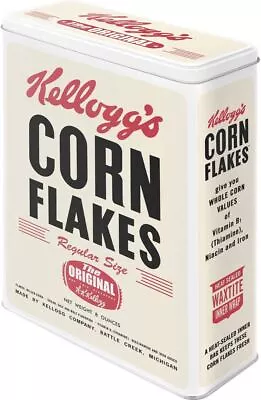 Kellogg's Corn Flakes Nostalgic Art Retro Cereal Storage Tin XL • £18.99