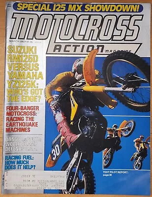 Motocross Action March 1983 Magazine Vintage MX Suzuki RM125D LaPorte Jeff Ward • $14.98