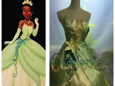 $79.90 • Buy COSPLAY Dress Princess And Frog Tiana Costume Tailor Made Kid Adult GOWN !COS